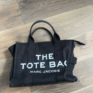 Marc Jacobs Black Canvas Tote Bag